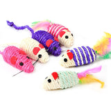 Interactive Toy Stick Feather Wand With Small Bell Mouse Cage