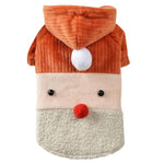 Snowman Stripe Puppy Dog Jacket Coat