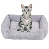 Solid Color Plush Cushion Dogs Removable Mattress Bed