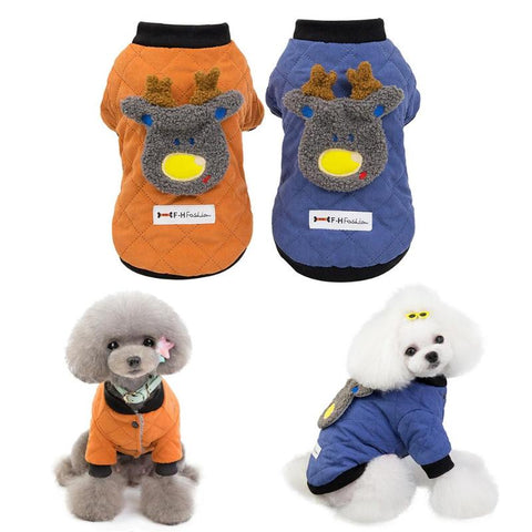 Deer Back Attached Puppy Kitten Jacket