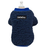 Soft Letter Lamb Velvet Simplicity Thickened Coat for Cats and Dogs