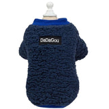 Soft Letter Lamb Velvet Simplicity Thickened Coat for Cats and Dogs