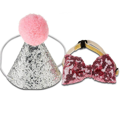 2 Pieces/set Cat Cap and Bow Tie Birthday Party