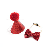 2 Pieces/set Cat Cap and Bow Tie Birthday Party