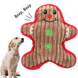 Christmas Santa Claus Chew Squeaker Pet Plush Toys