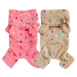 Coral Fleece Dog Hoodie