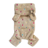 Coral Fleece Dog Hoodie