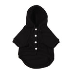 Small Dog Clothes Cute Fleece Pocket Cartoon Solid Hoodie