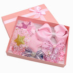 9 Pieces Dog Pink Hair Clips