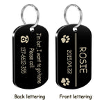 Metal Military Dog ID Tag Customized