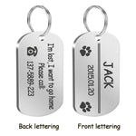 Metal Military Dog ID Tag Customized