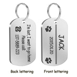 Metal Military Dog ID Tag Customized