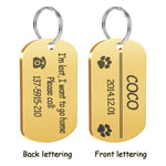 Metal Military Dog ID Tag Customized