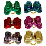 20/50/100 pieces Colorful Shinning Dog Hair Bows