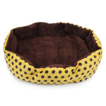 Soft Wool Point Design Pet Nest With Removable Mats Octagonal Shape Kennel Cat Dog Sofa Bed
