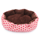 Soft Wool Point Design Pet Nest With Removable Mats Octagonal Shape Kennel Cat Dog Sofa Bed