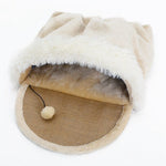 Multi function Dual-Use Breathable Soft Plush Cat Scratching Bed