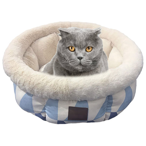 Ultra Soft Geometric Pattern Washable Pet Bed